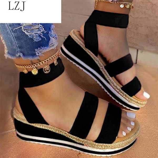sandals women wedges platform candy color ladies shoes summer casual slip on strap cross cool girls plus size 2021, Black
sandals women wedges platform candy color ladies shoes summer casual slip on strap cross cool girls plus size 2021, Black