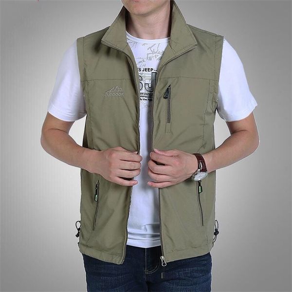 ymwmhu vests man thin casual wasitcoat for men vest with many pockets summer zipper regular 's waistcoat 210923, Black;white
ymwmhu vests man thin casual wasitcoat for men vest with many pockets summer zipper regular 's waistcoat 210923, Black;white