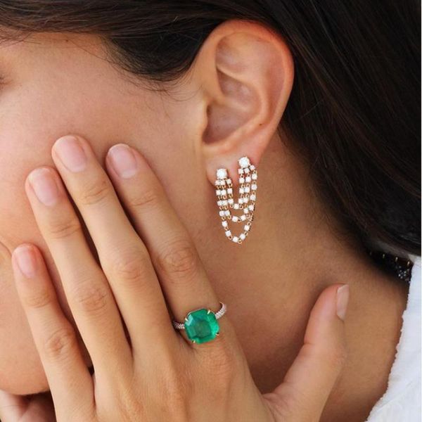 dangle & chandelier iced out 5a rhinestone crystal cz long tassel earrings for women bridal drop dangling brincos wedding jewelry gifts, Silver
dangle & chandelier iced out 5a rhinestone crystal cz long tassel earrings for women bridal drop dangling brincos wedding jewelry gifts, Silver