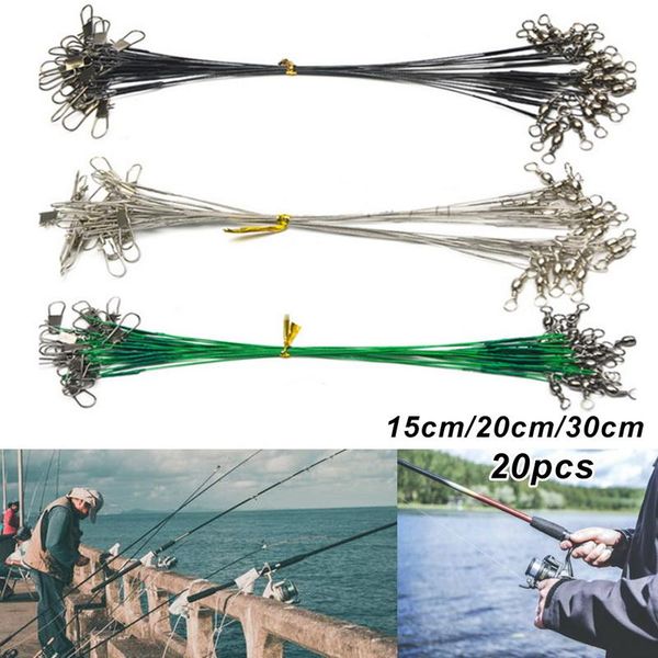 braid line 20pcs anti bite steel fishing wire with swivel accessory lead anti-biting rolling leash
braid line 20pcs anti bite steel fishing wire with swivel accessory lead anti-biting rolling leash