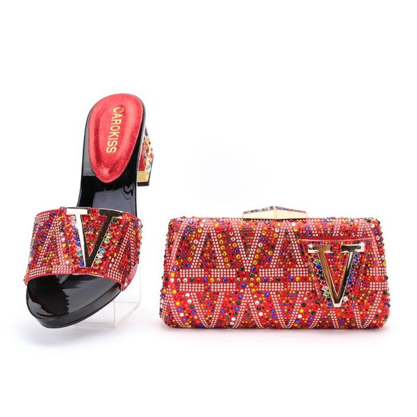 slippers 2021 italian design africa and nigeria high-heeled party crystal rhinestone wedding lady shoes hand-held straddle dinner bag, Black
slippers 2021 italian design africa and nigeria high-heeled party crystal rhinestone wedding lady shoes hand-held straddle dinner bag, Black