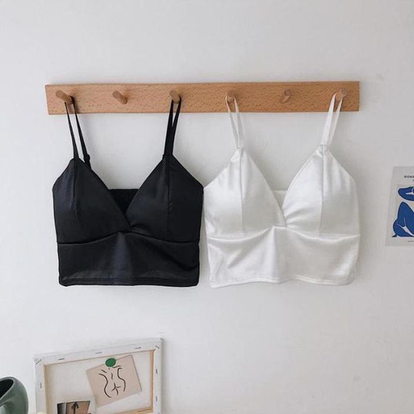 women's tanks & camis 1x women wireless bralette crochet satin crop female spaghetti strap tshirt cropped with chest padded ca, White
women's tanks & camis 1x women wireless bralette crochet satin crop female spaghetti strap tshirt cropped with chest padded ca, White
