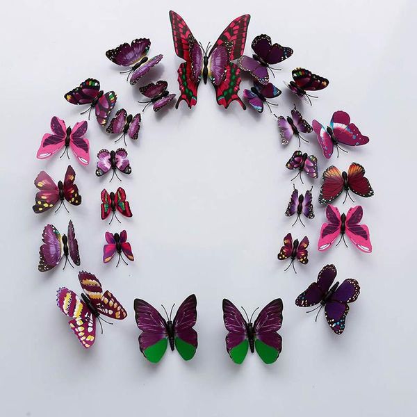 wall stickers purple simulation butterfly 3d 12pcs/set magnet with glue diy decoration living room mural
wall stickers purple simulation butterfly 3d 12pcs/set magnet with glue diy decoration living room mural