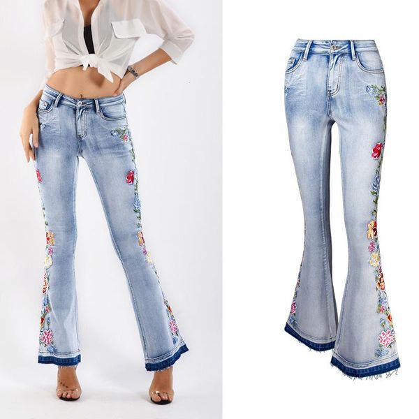 women's jeans embroidery woman skinny flare pants denim ladies casual plus size 4xl vintage designer 2021 autumn, Blue
women's jeans embroidery woman skinny flare pants denim ladies casual plus size 4xl vintage designer 2021 autumn, Blue