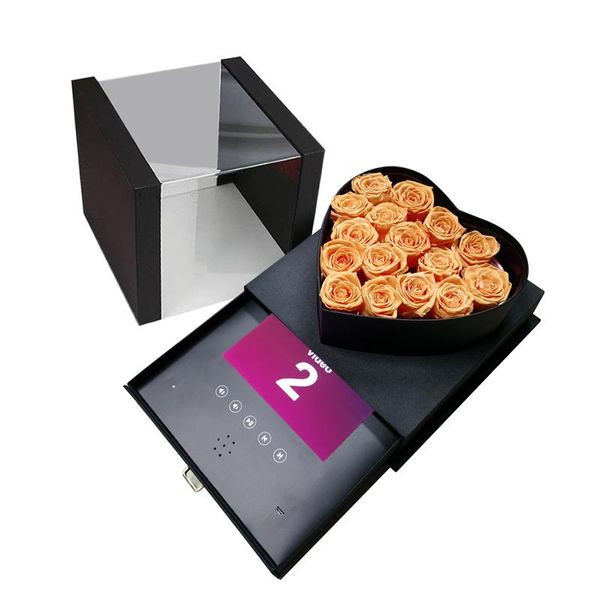 transparent heart flower display video gift box packaging with lcd screen 7 inch
transparent heart flower display video gift box packaging with lcd screen 7 inch