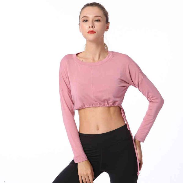 women's jackets aw18 round neck sports fitns women's loose running lace up long sleeve yoga t-shirt blouse, White
women's jackets aw18 round neck sports fitns women's loose running lace up long sleeve yoga t-shirt blouse, White