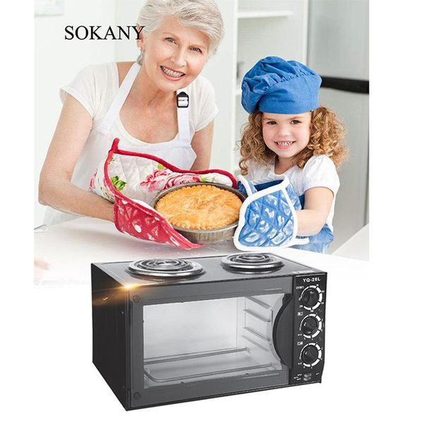 electric ovens 26l multifunction stainless steel toaster baking household cake pizza oven with double spiral heating on top
electric ovens 26l multifunction stainless steel toaster baking household cake pizza oven with double spiral heating on top