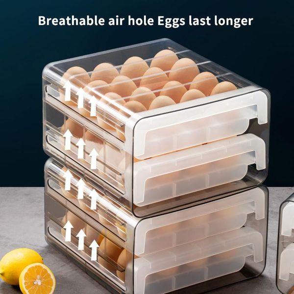 storage bottles & jars 32 grid egg holder organizer box food container convenient eggs boxes durable drawer case kitchen product
storage bottles & jars 32 grid egg holder organizer box food container convenient eggs boxes durable drawer case kitchen product