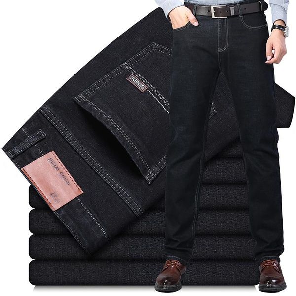 men's jeans 2021 spring and autumn stretch straight fit denim pants brand style trousers mens wear black blue
men's jeans 2021 spring and autumn stretch straight fit denim pants brand style trousers mens wear black blue
