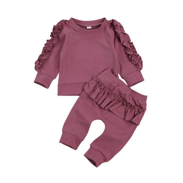 clothing sets children girls spring sportswear set winter baby clothes solid color +ruffle pants 2pcs outfits, White
clothing sets children girls spring sportswear set winter baby clothes solid color +ruffle pants 2pcs outfits, White