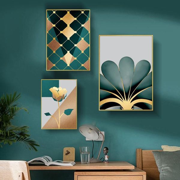 gold and green plant and flowers monstera painting large leaf poster print wall art for living room aisle modern decoration 4-64
gold and green plant and flowers monstera painting large leaf poster print wall art for living room aisle modern decoration 4-64