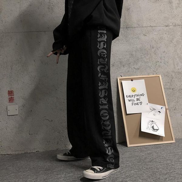 women's pants & capris harajuku casual loose clothing korean long black high waist mopping straight wide leg, Black;white
women's pants & capris harajuku casual loose clothing korean long black high waist mopping straight wide leg, Black;white