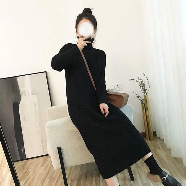 women's sweaters autumn midi-length turtleneck long sleeve knitted pullover sweater winter clother women thick korean style kobieta swe, White;black
women's sweaters autumn midi-length turtleneck long sleeve knitted pullover sweater winter clother women thick korean style kobieta swe, White;black