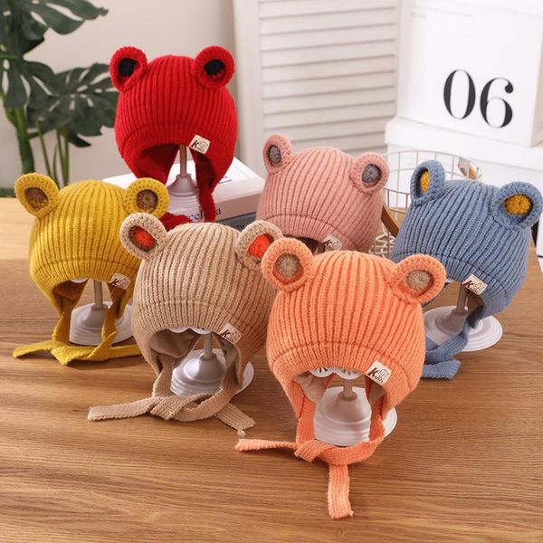 caps & hats cute bear pompom knitted hat infant toddler born baby kids girl boy thick warm beanie autumn winter ear protection, Yellow
caps & hats cute bear pompom knitted hat infant toddler born baby kids girl boy thick warm beanie autumn winter ear protection, Yellow