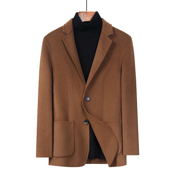 2021 autumn and winter new men's double-sided woolen suit collar business casual wool coat male brand clothes nq3r, Black
2021 autumn and winter new men's double-sided woolen suit collar business casual wool coat male brand clothes nq3r, Black