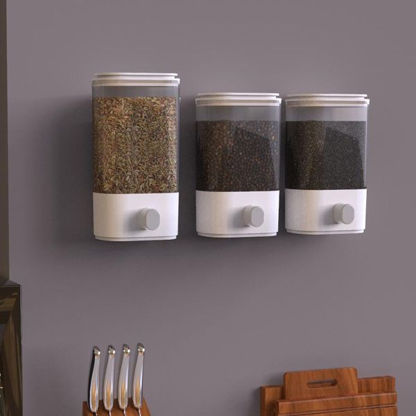 storage bottles & jars press wall hanging kitchen box, grain sealed tank, plastic dry waterproof and fresh keeping box
storage bottles & jars press wall hanging kitchen box, grain sealed tank, plastic dry waterproof and fresh keeping box