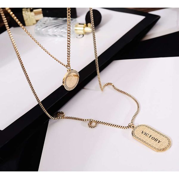 queen coin fold necklace female clavicle sweater chain ins net red titanium steel jewelry fashion, Silver
queen coin fold necklace female clavicle sweater chain ins net red titanium steel jewelry fashion, Silver