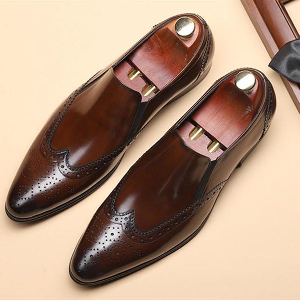 dress shoes genuine leather men brogue business wedding banquet casual flat vintage handmade oxford for black burgundy
dress shoes genuine leather men brogue business wedding banquet casual flat vintage handmade oxford for black burgundy
