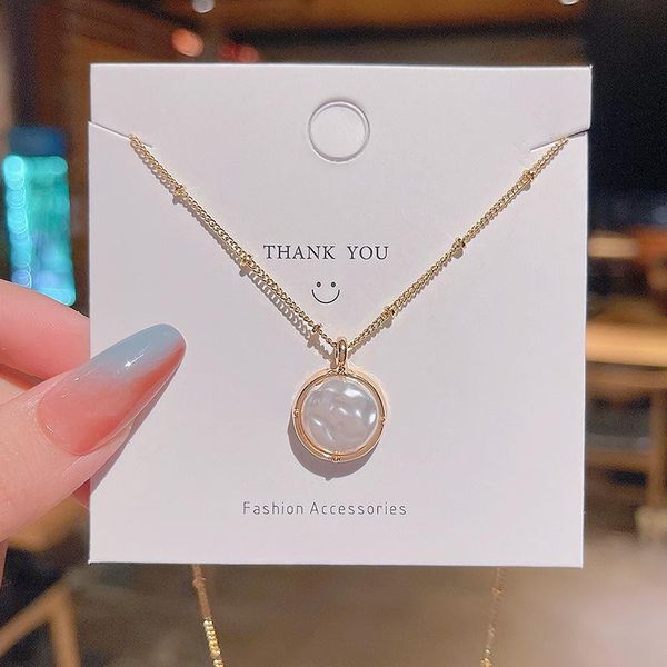 pendant necklaces pearl circle necklace for women fashion gold color stainless steel choker clavicle chain jewelry gift, Silver
pendant necklaces pearl circle necklace for women fashion gold color stainless steel choker clavicle chain jewelry gift, Silver