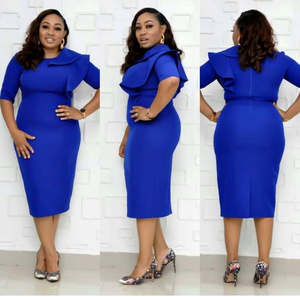 2021 women bodycon party ruffles o neck midi package hip elastic celebrate event occastion plus size female african new fashion okt9, Black;gray
2021 women bodycon party ruffles o neck midi package hip elastic celebrate event occastion plus size female african new fashion okt9, Black;gray