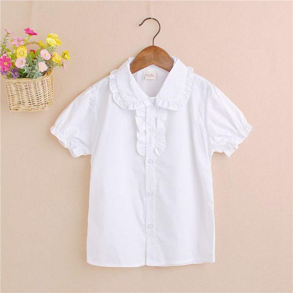 shirts 2021 girls shirt solid simple and wild children's clothes 5-10 years old summer turn-down collar clothing, White;black
shirts 2021 girls shirt solid simple and wild children's clothes 5-10 years old summer turn-down collar clothing, White;black