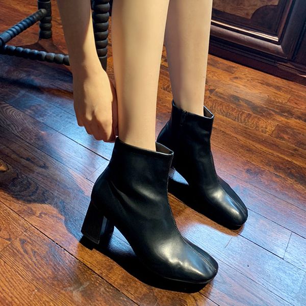 female boots toe formal thick heel women's winter shoes size 33-42 b8fv, Black
female boots toe formal thick heel women's winter shoes size 33-42 b8fv, Black