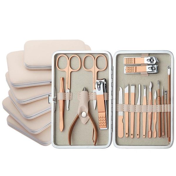 nail art kits 4/7/15/16/18pcs stainless steel clipper set rose gold scissors cutters pedicure&madicure beauty tools suit
nail art kits 4/7/15/16/18pcs stainless steel clipper set rose gold scissors cutters pedicure&madicure beauty tools suit