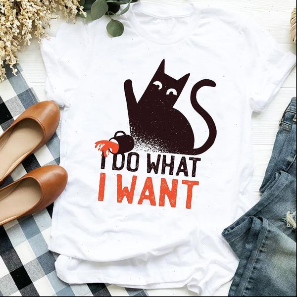 women lady cat coffee 90s style short sleeve fall halloween print t tee womens tshirt female shirt clothes graphic t shirt, White
women lady cat coffee 90s style short sleeve fall halloween print t tee womens tshirt female shirt clothes graphic t shirt, White