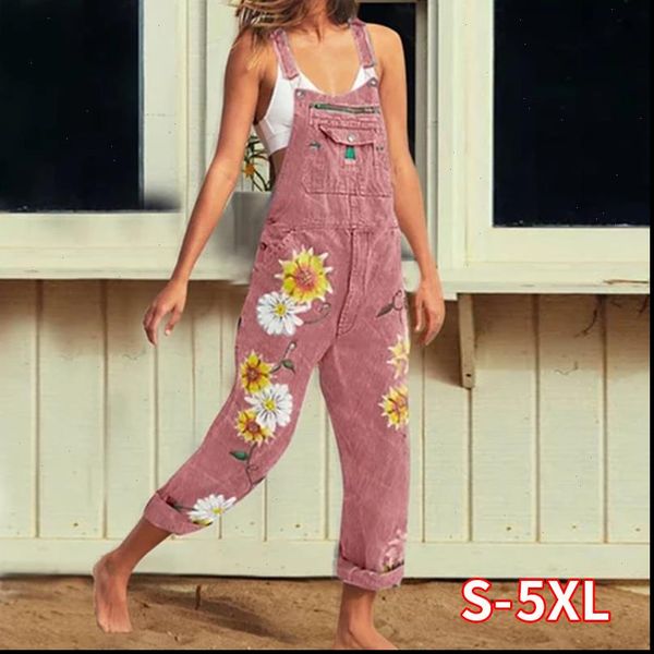 women long trousers print denim jumpsuit romper overalls straps jumpsuit spring ladies casual loose plus size flower jumpsuits, Black;white
women long trousers print denim jumpsuit romper overalls straps jumpsuit spring ladies casual loose plus size flower jumpsuits, Black;white