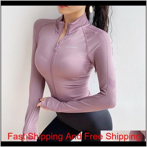 autumn seamless sport coat women running jacket long sleeve zipper fitness training jacket elastic tight gym qylyxm hjfeeling, Black;red
autumn seamless sport coat women running jacket long sleeve zipper fitness training jacket elastic tight gym qylyxm hjfeeling, Black;red