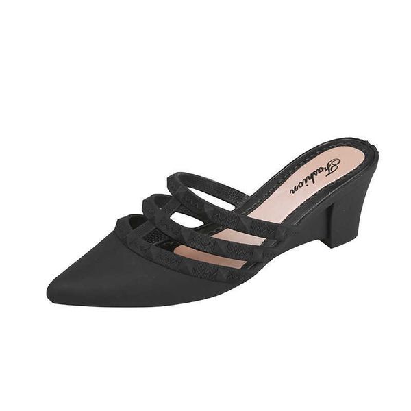 summer slope heel half slipper women fashion high heels sandals wear outdoor plastic sandals outside women size 36-40 210611, Black
summer slope heel half slipper women fashion high heels sandals wear outdoor plastic sandals outside women size 36-40 210611, Black