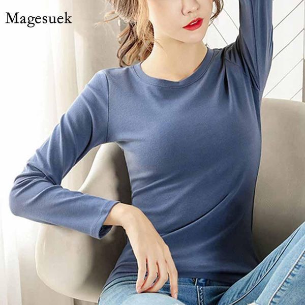 women's t-shirt 2021 autumn korean style blouse women solid color fashion cotton long sleeve inner bottoming blusas 11553, White
women's t-shirt 2021 autumn korean style blouse women solid color fashion cotton long sleeve inner bottoming blusas 11553, White