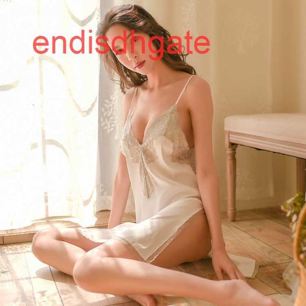 back women's embroidered lace suspender open underwear nightdress home pajamas suit, Black;white
back women's embroidered lace suspender open underwear nightdress home pajamas suit, Black;white