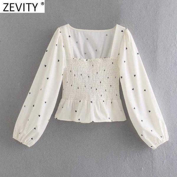 zevity women vintage square collar hearts print elastic short smock blouse female hem ruffles slim shirt roupas chic ls9103 210603, White
zevity women vintage square collar hearts print elastic short smock blouse female hem ruffles slim shirt roupas chic ls9103 210603, White