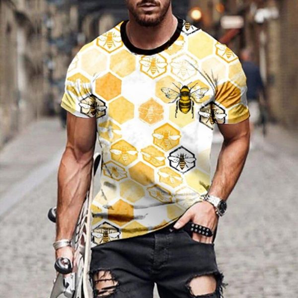 2021 bee pattern 3d printed t-shirt visual impact party shirt punk gothic round neck high-quality american muscle style short sleeves, White;black
2021 bee pattern 3d printed t-shirt visual impact party shirt punk gothic round neck high-quality american muscle style short sleeves, White;black