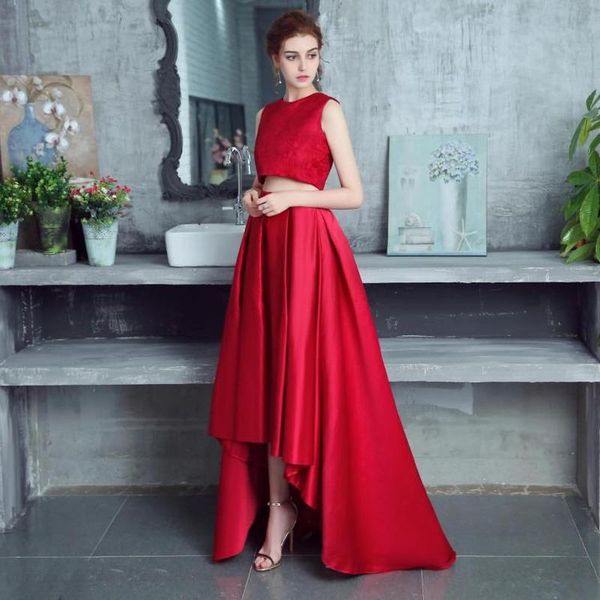 party dresses satin evening dress sleeveless a-line high/low lace long prom with pockets two-piece gown vestidos de fiesta, White;black
party dresses satin evening dress sleeveless a-line high/low lace long prom with pockets two-piece gown vestidos de fiesta, White;black