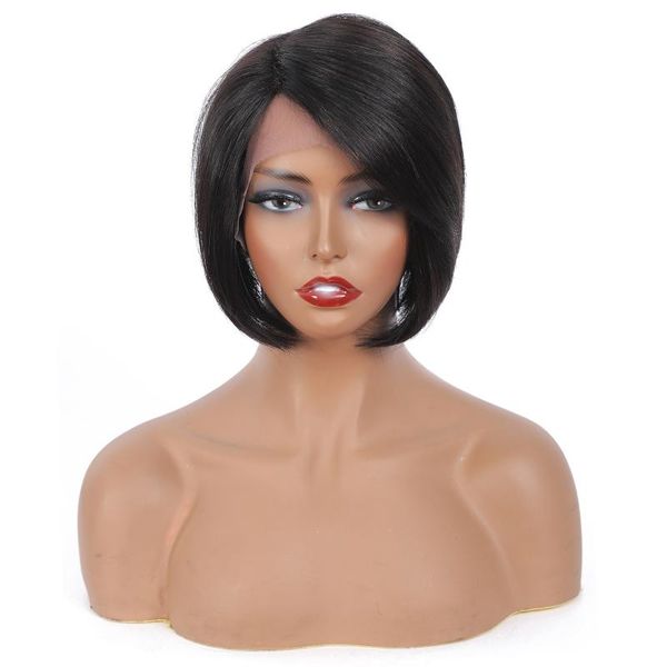 lace wigs puromi straight 13x1 4x1 t part short bob human hair blunt cut brazilian for women non-remy middle ratio, Black;brown
lace wigs puromi straight 13x1 4x1 t part short bob human hair blunt cut brazilian for women non-remy middle ratio, Black;brown