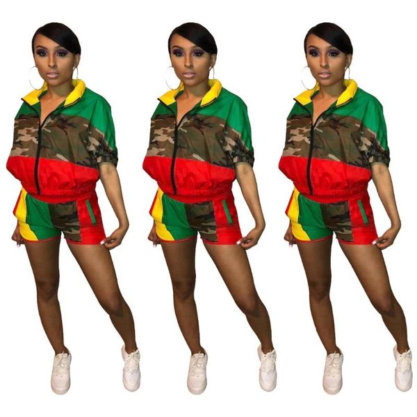 women's jumpsuits & rompers casual camouflage print patchwork short sleeve coat with shorts summer women suits playsuits, Black;white
women's jumpsuits & rompers casual camouflage print patchwork short sleeve coat with shorts summer women suits playsuits, Black;white