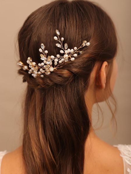 headpieces fashion pearl rhinestone bridal hair pins clip female accessories wedding jewelry bridesmaid headwear, Silver
headpieces fashion pearl rhinestone bridal hair pins clip female accessories wedding jewelry bridesmaid headwear, Silver