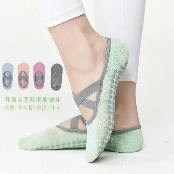 sports socks yoga ballet dance for fitness pure cotton dot silicone non-slip women pilates breathable, Black
sports socks yoga ballet dance for fitness pure cotton dot silicone non-slip women pilates breathable, Black