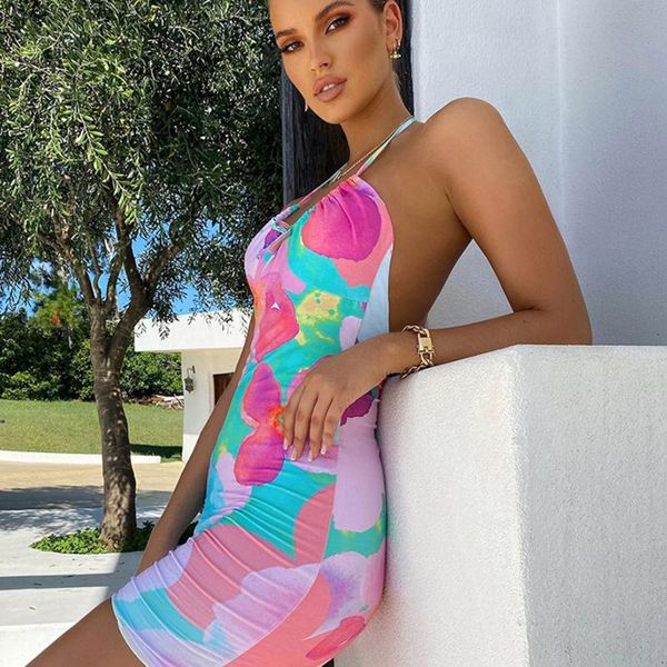 casual dresses colorful beach wear tie dye flower halter bodycon backless sleeveless printing female tank minidress mujer, Black;gray
casual dresses colorful beach wear tie dye flower halter bodycon backless sleeveless printing female tank minidress mujer, Black;gray