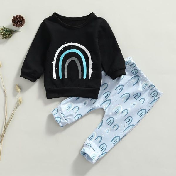 clothing sets 2pieces toddler baby boys girls suit set rainbow print round neck long sleeve sweatshirt pullover+long pants autumn outfits, White
clothing sets 2pieces toddler baby boys girls suit set rainbow print round neck long sleeve sweatshirt pullover+long pants autumn outfits, White