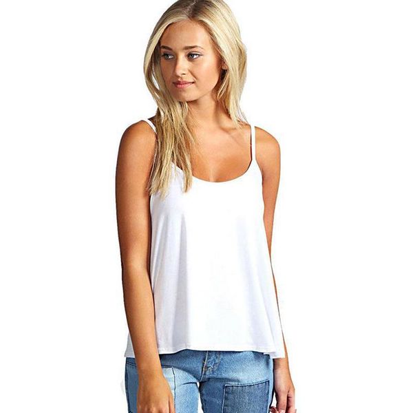 tank women summer casual camisoles women's t-shirt spaghetti strap loose vest female camis fashion casual, White
tank women summer casual camisoles women's t-shirt spaghetti strap loose vest female camis fashion casual, White