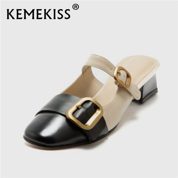 kemekiss new women sandals real leather metal buckle summer shoes women fashion cool vacation shoes footwear size 34-39, Black
kemekiss new women sandals real leather metal buckle summer shoes women fashion cool vacation shoes footwear size 34-39, Black