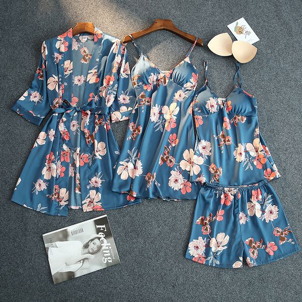 blue 4pcs printer pajamas woman's suit necklace a strip jacket upstairs pants uxg0, Black;red
blue 4pcs printer pajamas woman's suit necklace a strip jacket upstairs pants uxg0, Black;red