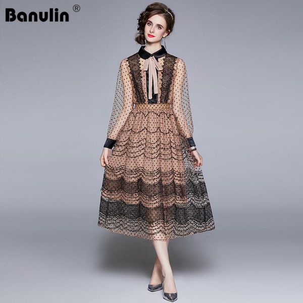 casual dresses banulin summer runway party a-line dress women's lantern sleeve dot mesh embroidery vintage lace patchwork midi n66720, Black;gray
casual dresses banulin summer runway party a-line dress women's lantern sleeve dot mesh embroidery vintage lace patchwork midi n66720, Black;gray