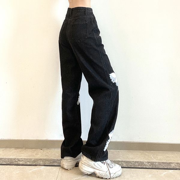 streetwear y2k butterfly print denim pants for women gothic casual 90s black straight trousers harajuku capris 2021, Black;white
streetwear y2k butterfly print denim pants for women gothic casual 90s black straight trousers harajuku capris 2021, Black;white