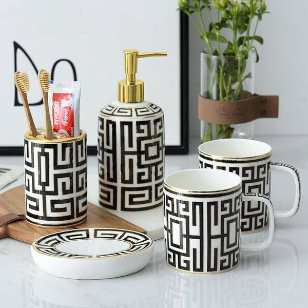 bath accessory set bathroom accessories ceramic soap dispenser toothbrush rack gargle cup dish 5 pieces wedding gifts
bath accessory set bathroom accessories ceramic soap dispenser toothbrush rack gargle cup dish 5 pieces wedding gifts