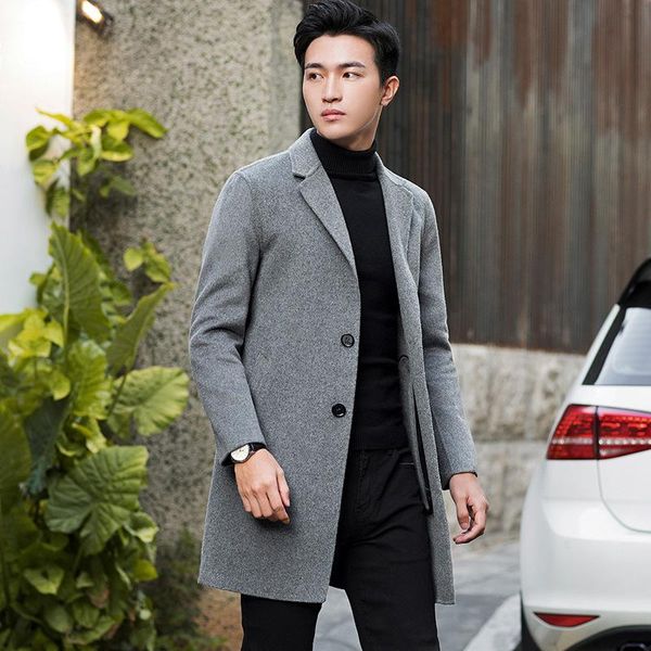 the new men's double, han edition cultivate morality, pure color long wool coat dust coat double youth woolen cloth, Black
the new men's double, han edition cultivate morality, pure color long wool coat dust coat double youth woolen cloth, Black