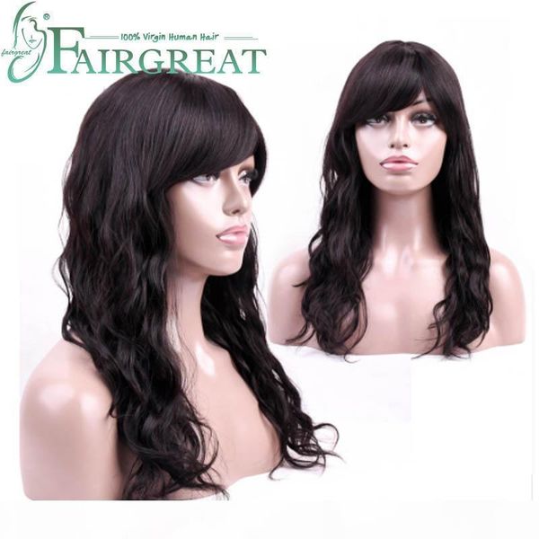 body wave human hair wigs for black women with bang peruvian hair none remy hair no lace wigs for women peruvian body wave, Black;brown
body wave human hair wigs for black women with bang peruvian hair none remy hair no lace wigs for women peruvian body wave, Black;brown